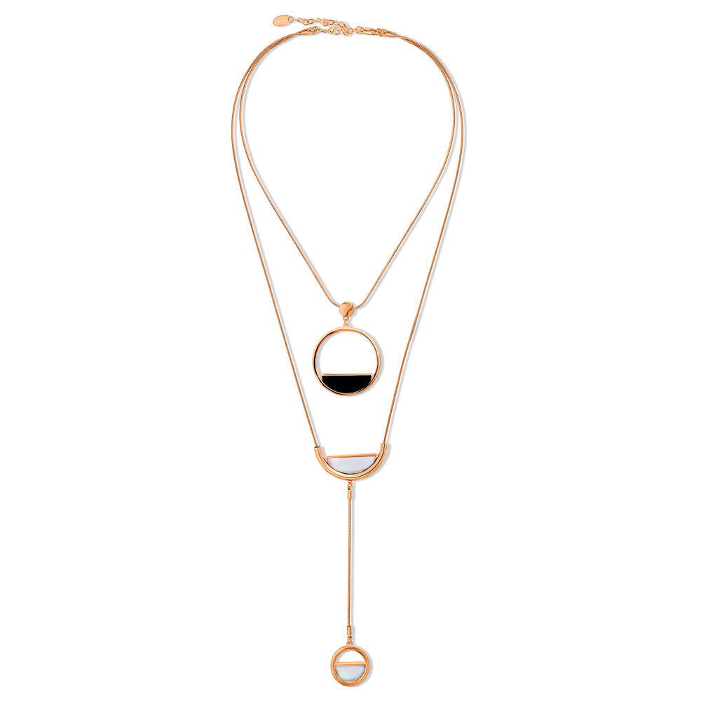 Layered Necklace Clasp Rose Gold