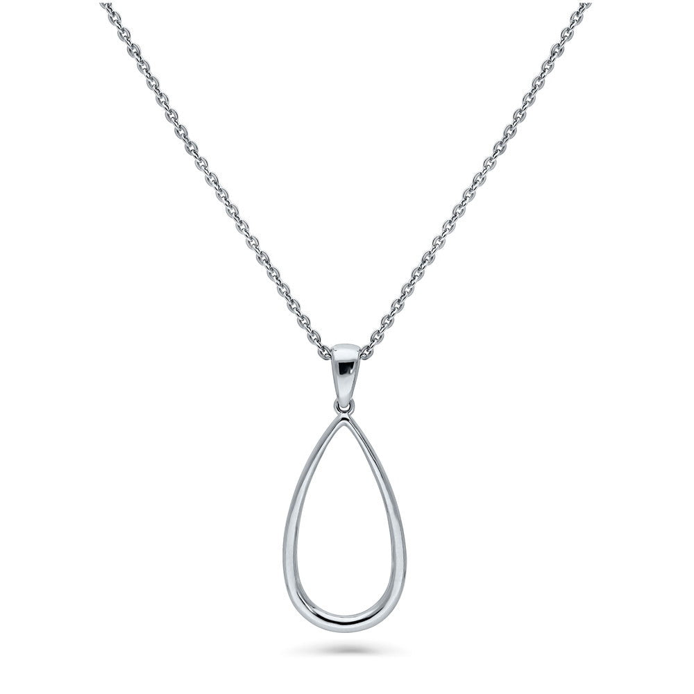 Sterling silver teardrop deals pendant