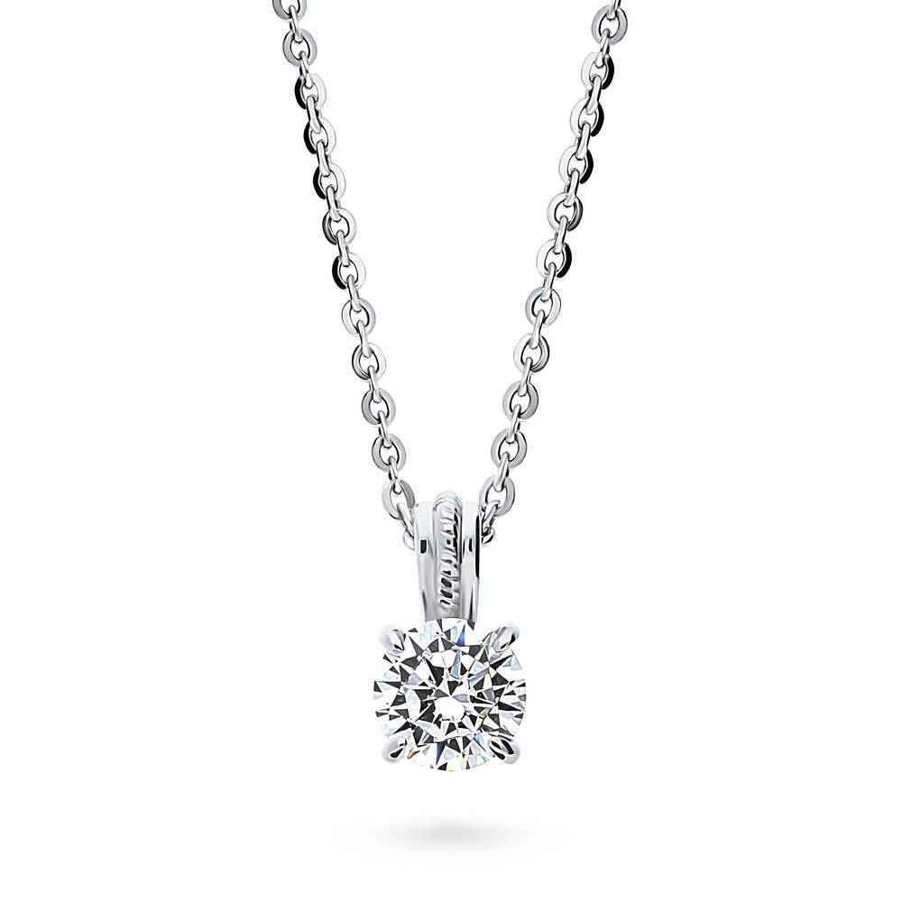 Cz solitaire clearance pendant