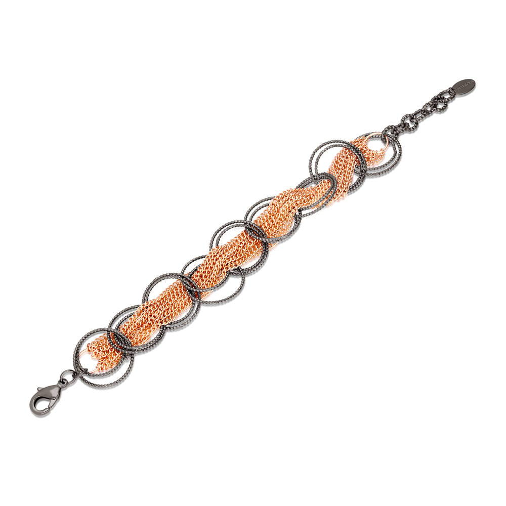 Open Circle Chain Bracelet in Brass 20mm, 1 of 5