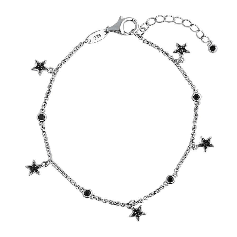 Star CZ Station Bracelet in Sterling Silver, 2 of 7