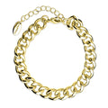 Curb Chain Bracelet and Necklace, 2 Piece, Gold-Tone