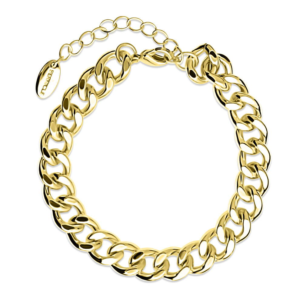 Curb Chain Bracelet and Necklace, 2 Piece, 4 of 20