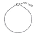 CZ Tennis Bracelet Set in Sterling Silver 7 inch