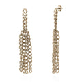 Fringe Earrings in Brass, Bronze-Tone