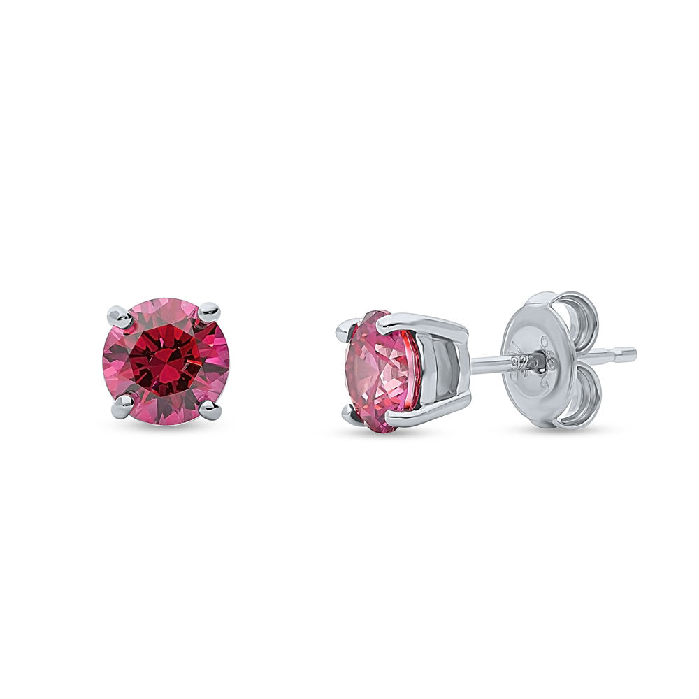 Solitaire 1.6ct CZ Stud Earrings in Sterling Silver, 6 of 18