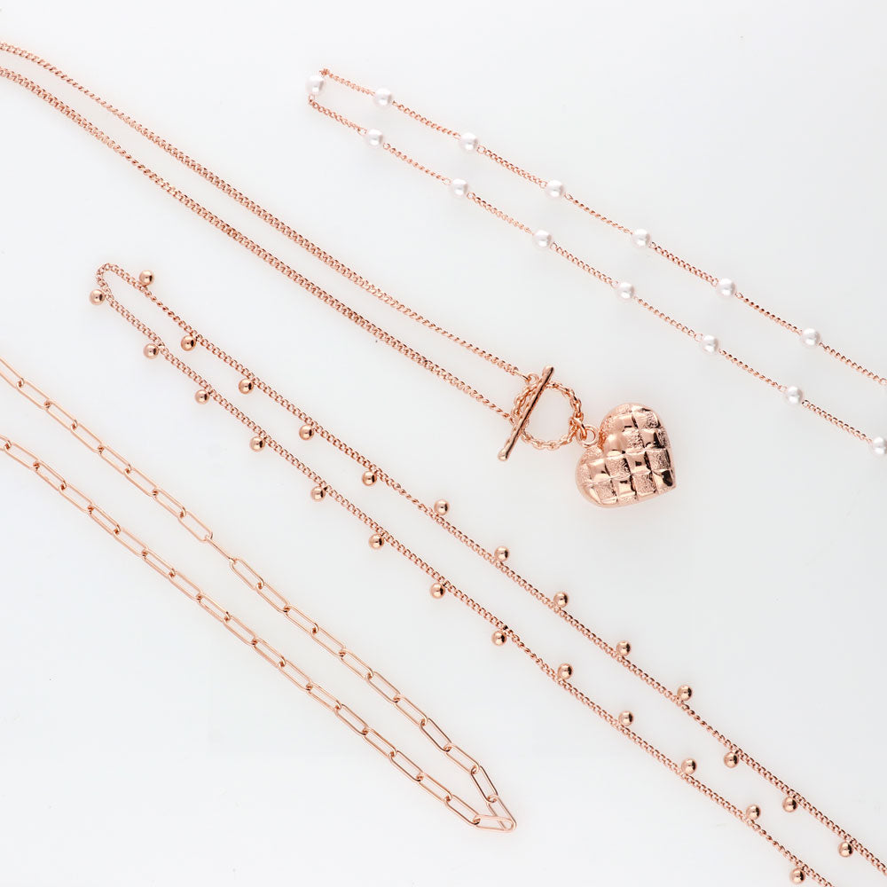 Flatlay view of Paperclip Link Chain Necklace 3mm, 19 of 20