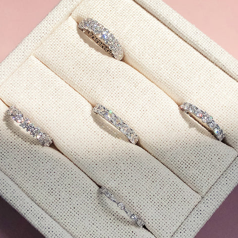 Image Contain: Art Deco Half Eternity Ring, Eternity Ring, Solitaire with Side Stones Ring