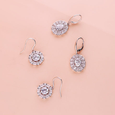 Halo Dangle Earrings