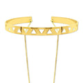 Front view of Layered Choker, Gold-Tone