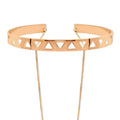 Front view of Layered Choker, Rose Gold-Tone