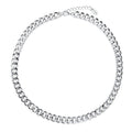 Curb Chain Bracelet and Necklace, 2 Piece, Silver-Tone