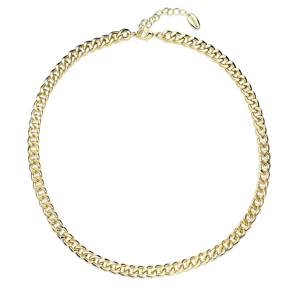 Lightweight Curb Chain Necklace 7mm, 1 of 13