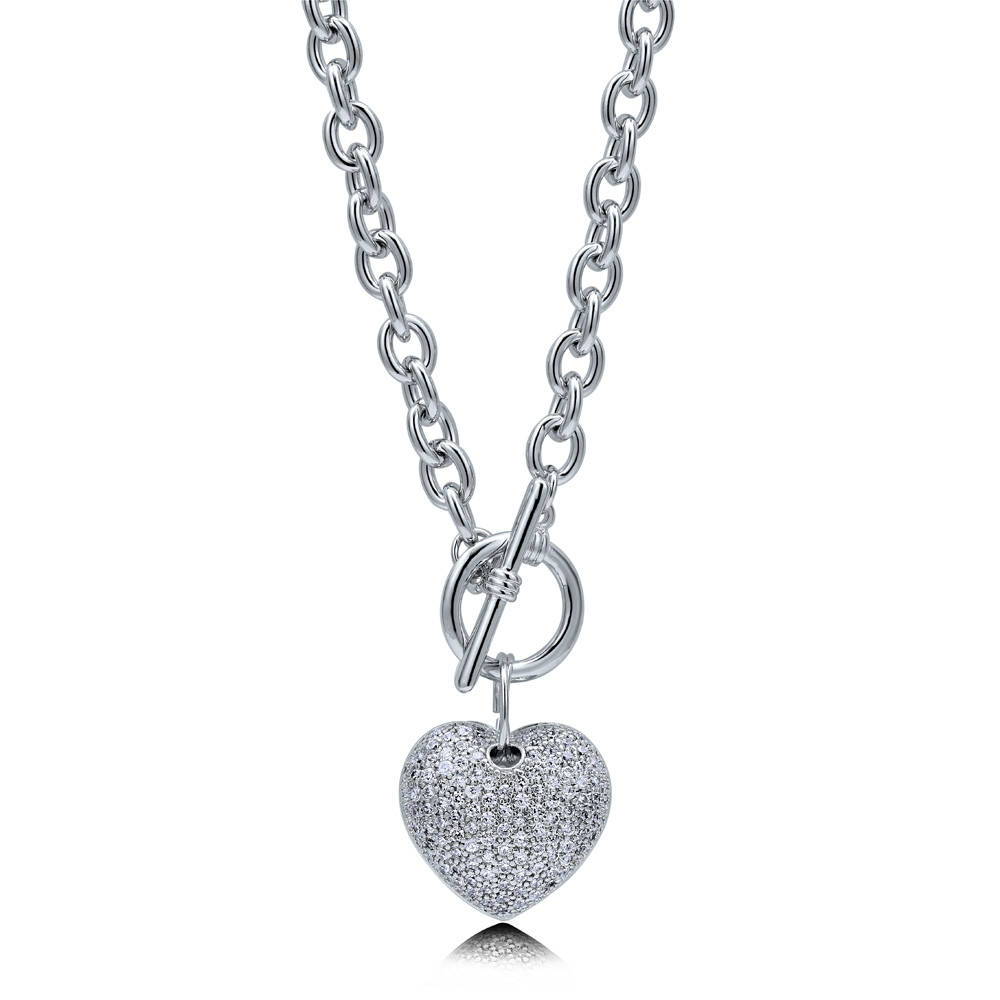 Heart Medium Toggle Necklace, 3 of 17