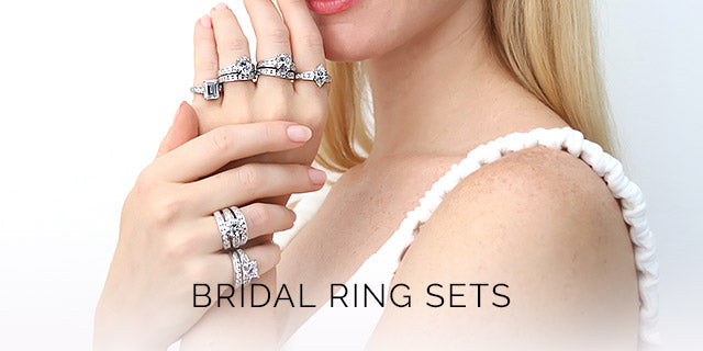 CZ Bridal Wedding Sets & Engagement Ring Sets