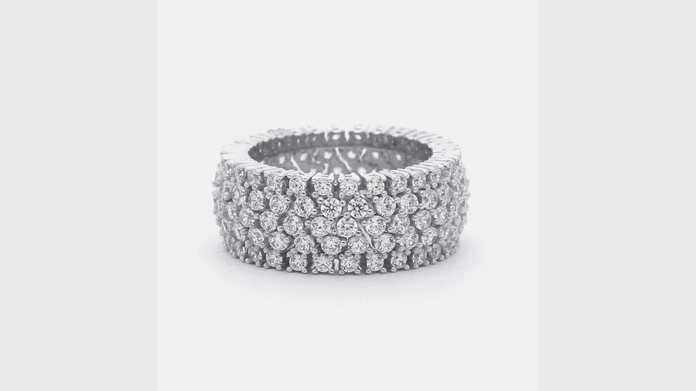 CZ Eternity Ring in Sterling Silver, 3 of 12