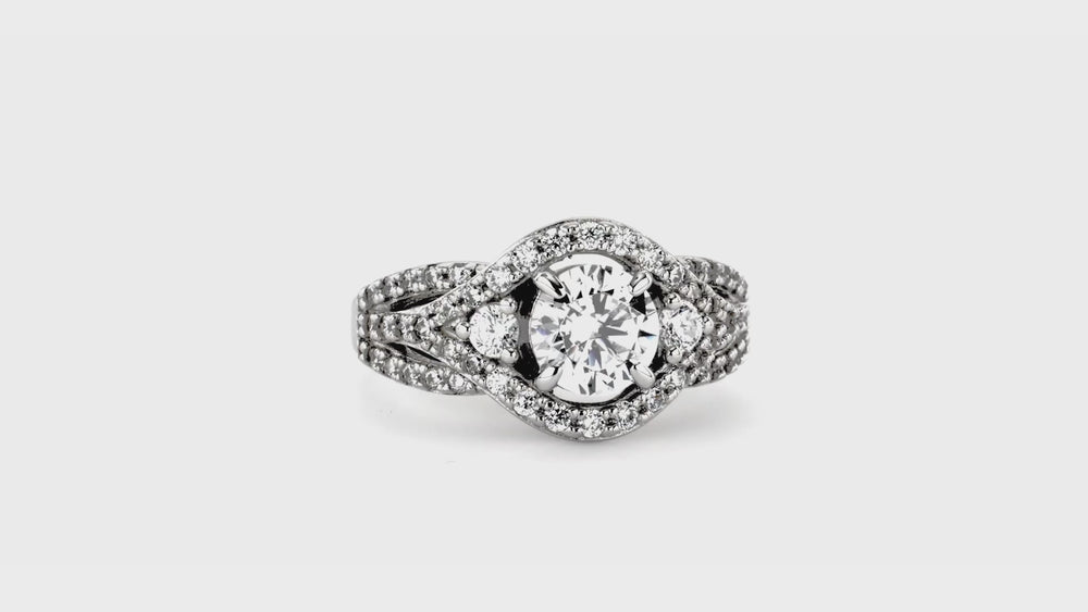 3-Stone 1.25ct CZ Ring in Sterling Silver, 7 of 12