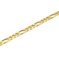 Front view of Figaro Chain Anklet Ankle Bracelet in Base Metal, Gold-Tone