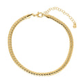 Wheat Chain Anklet Ankle Bracelet in Base Metal, Gold-Tone