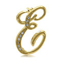 Initial Letter Pin in Gold-Tone, E