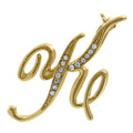 Initial Letter Pin in Gold-Tone, K