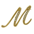 Initial Letter Pin in Gold-Tone, M