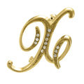 Initial Letter Pin in Gold-Tone, X