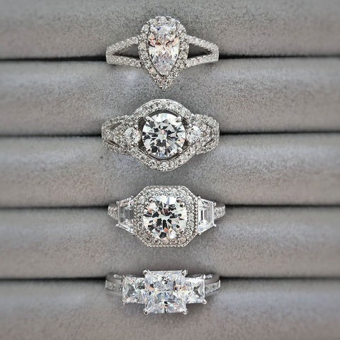 Image Contain: 3-Stone Ring, Halo Ring, Split Shank Ring