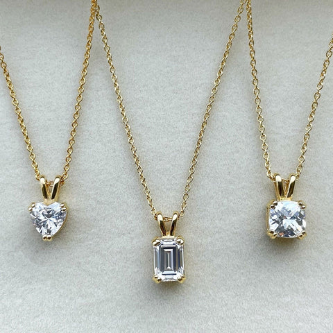 Image Contain: Solitaire Pendant Necklace