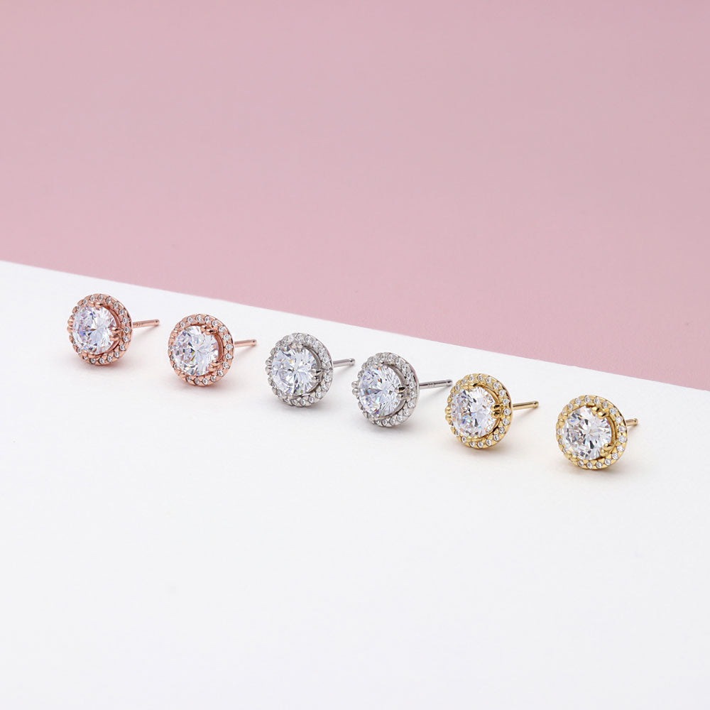 Baby Pink Bar Diamond CZ retailer Studs