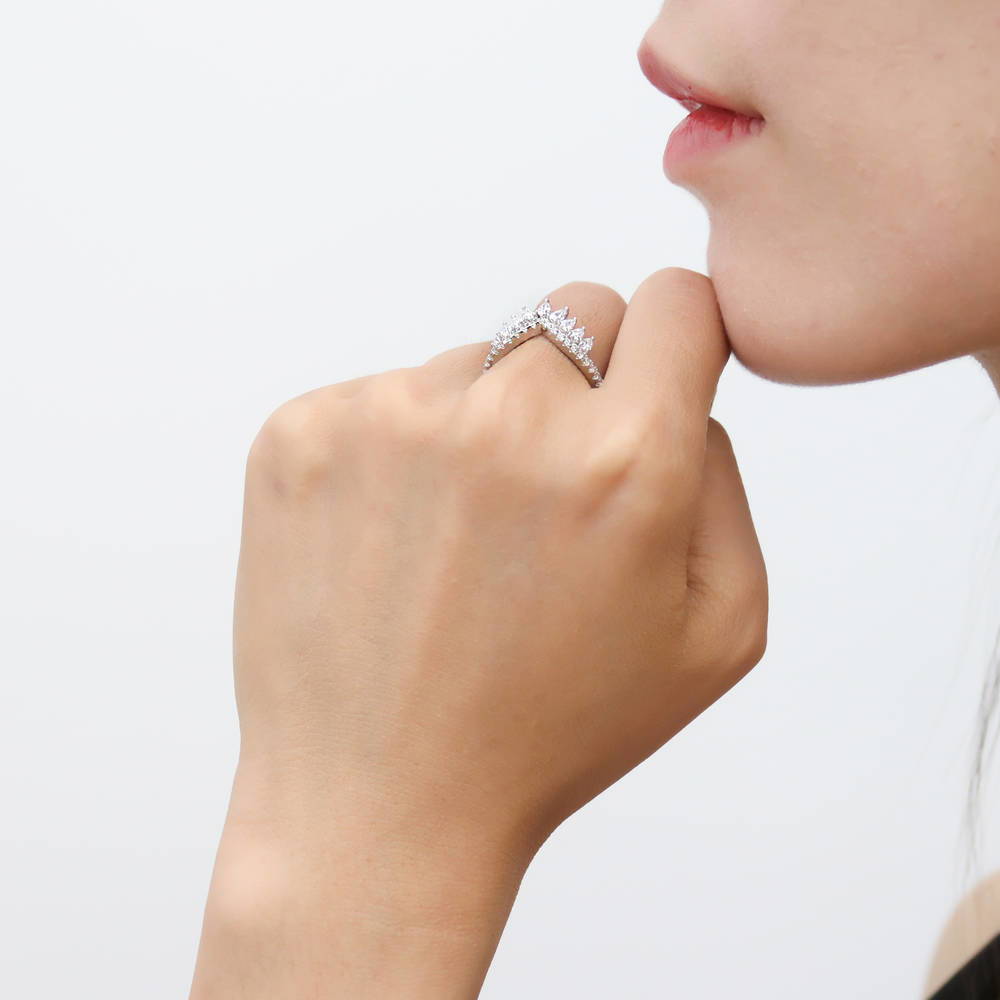 webショップ MB OX JEWELRY Silver Curve Pinky Ring11号 | ihere.hust