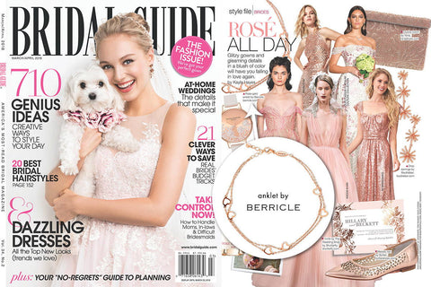 Image Contain: Bridal Guide Magazine / Publication Features Open Heart Station Anklet