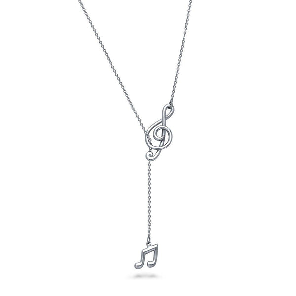 Treble clef necklace hot sale sterling silver