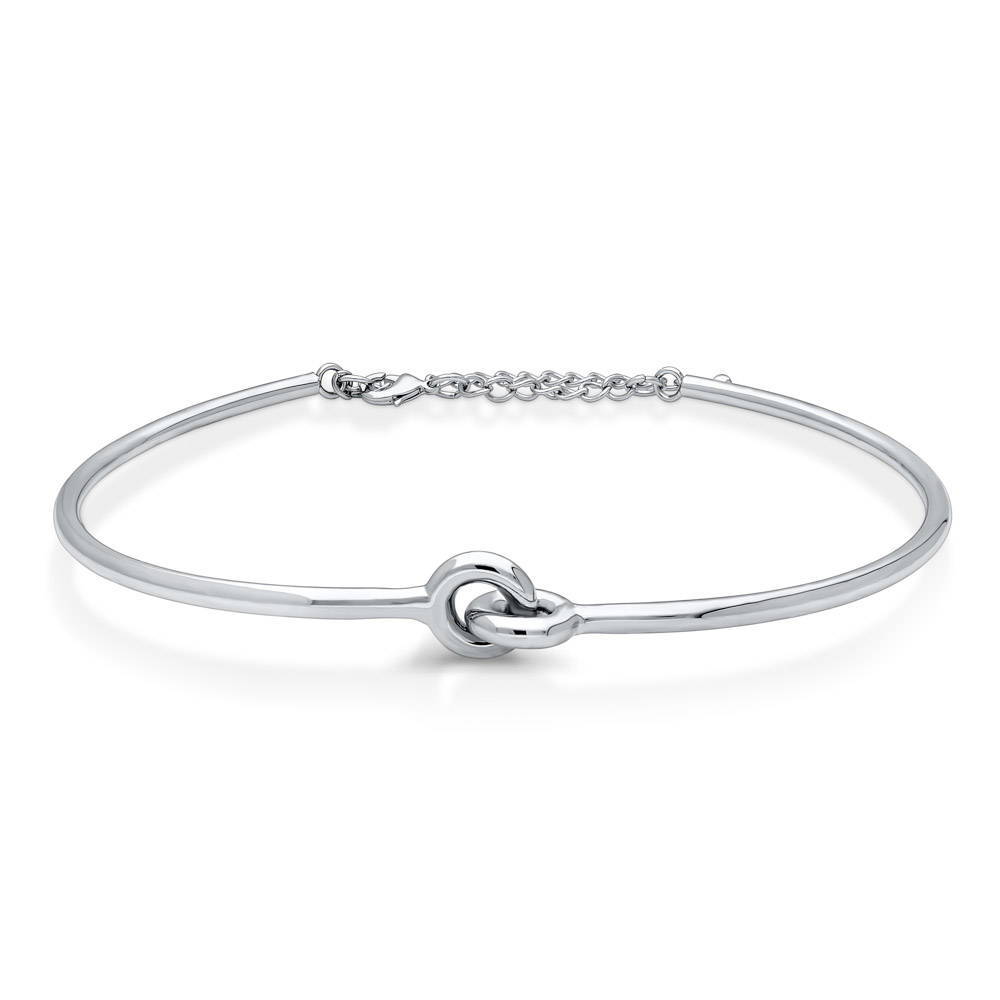 Silver-Tone Interlocking Fashion Choker – BERRICLE