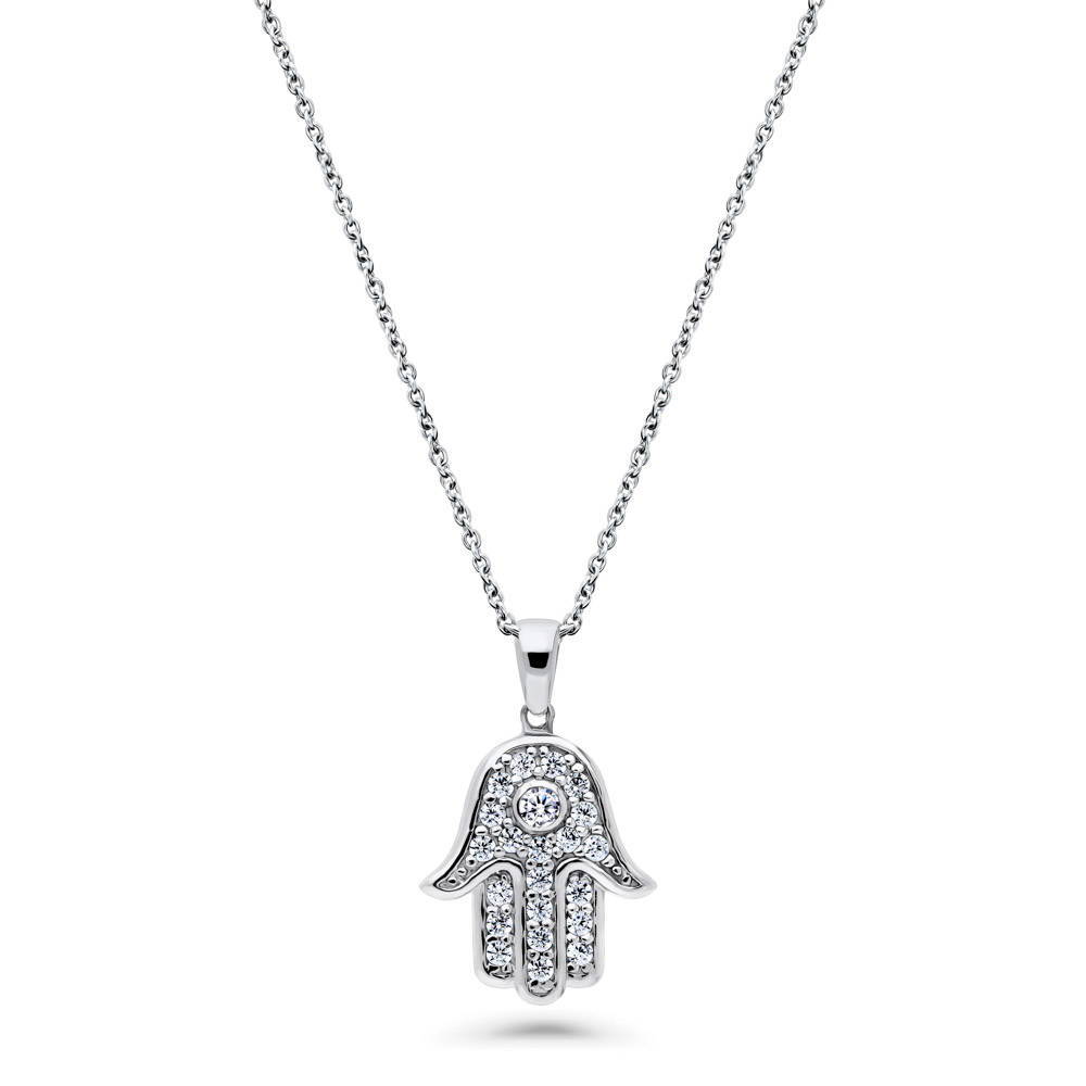 Hamsa Hand Silver Pendant – SILBERUH