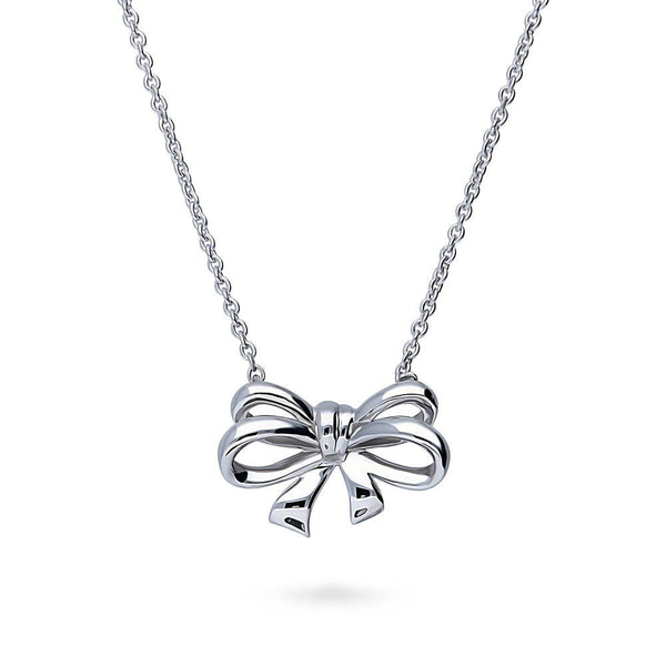 Wholesale Sterling Silver Bow Pendant, Charms and Pendants for