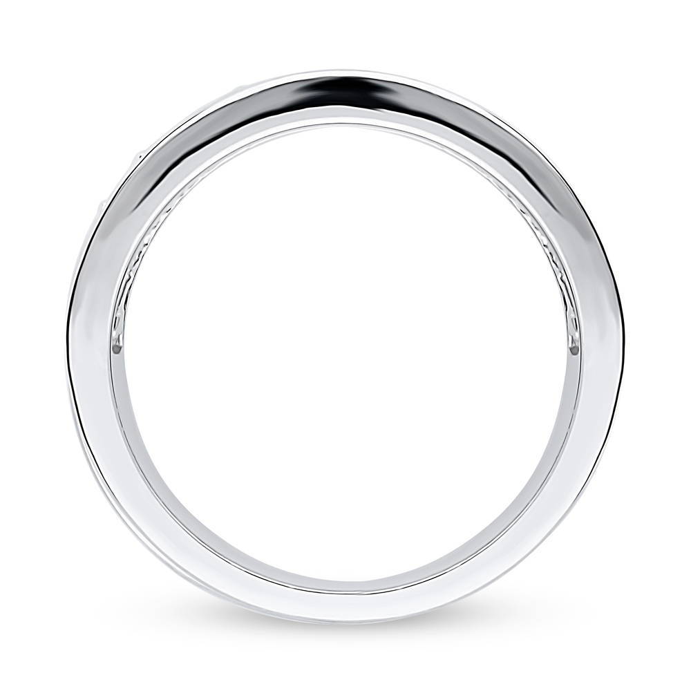 Alternate view of Channel CZ Eternity Ring in Sterling Silver, 6 of 7