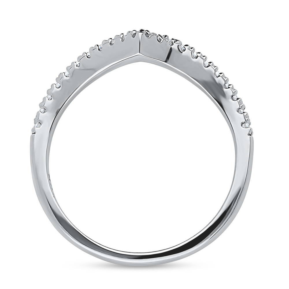 Pave Diamond Wishbone Ring – btr159