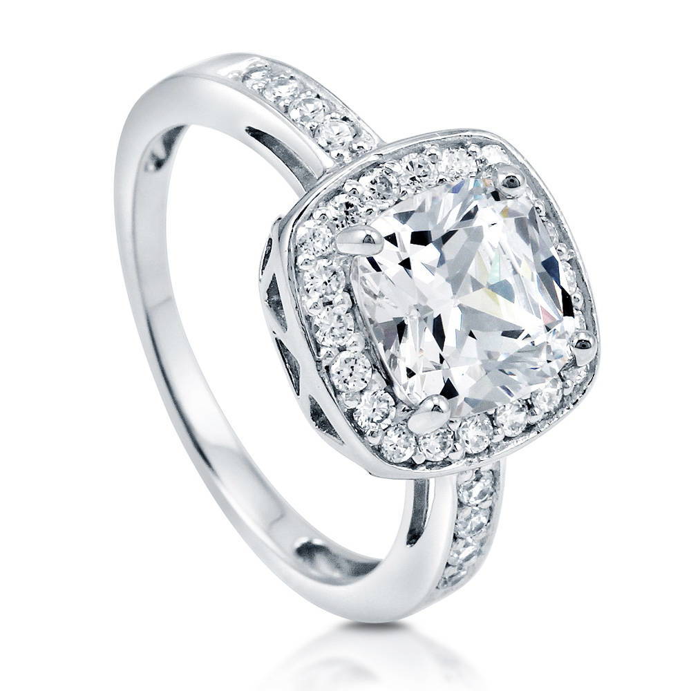 Cushion cut cubic sale zirconia engagement rings