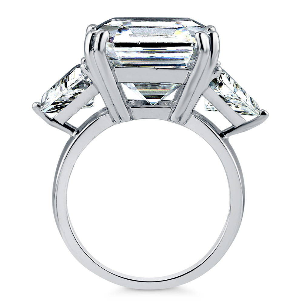 Asscher cut outlet cz ring