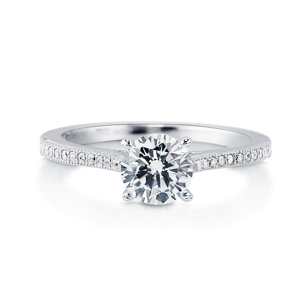 Solitaire Rings in Fake Diamond & CZ – BERRICLE